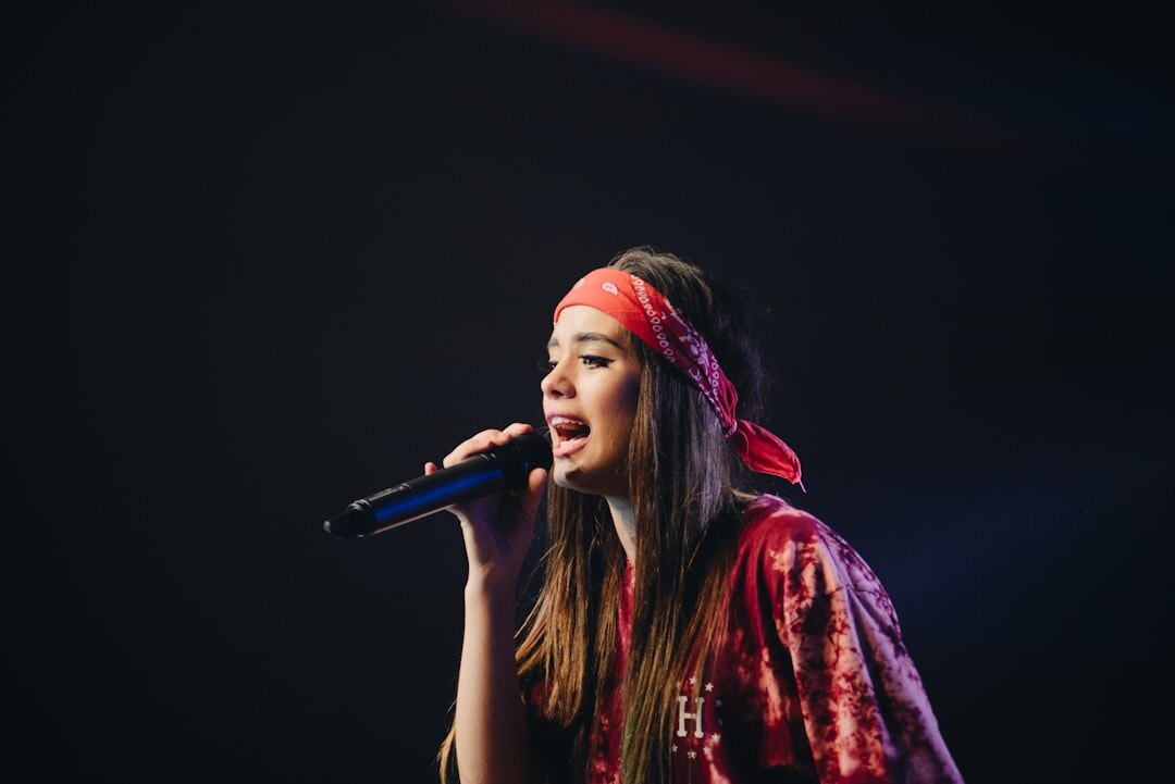 singer performing on stage