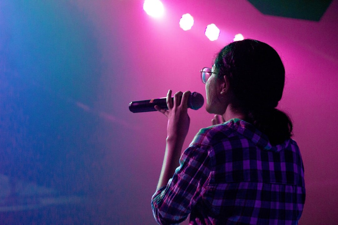 singer performing on stage